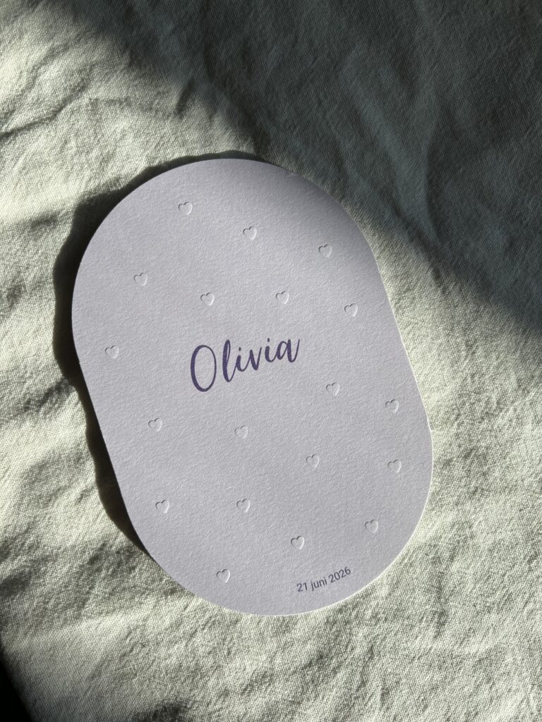 Geboortekaartje Olivia
