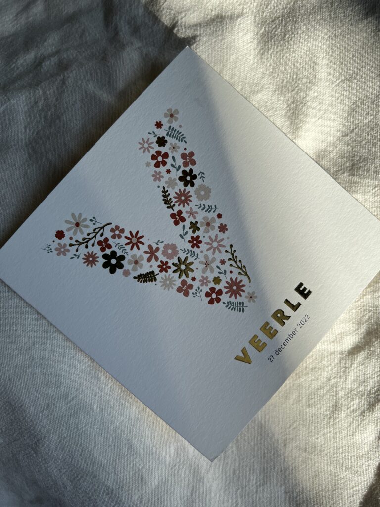 Geboortekaartje Veerle