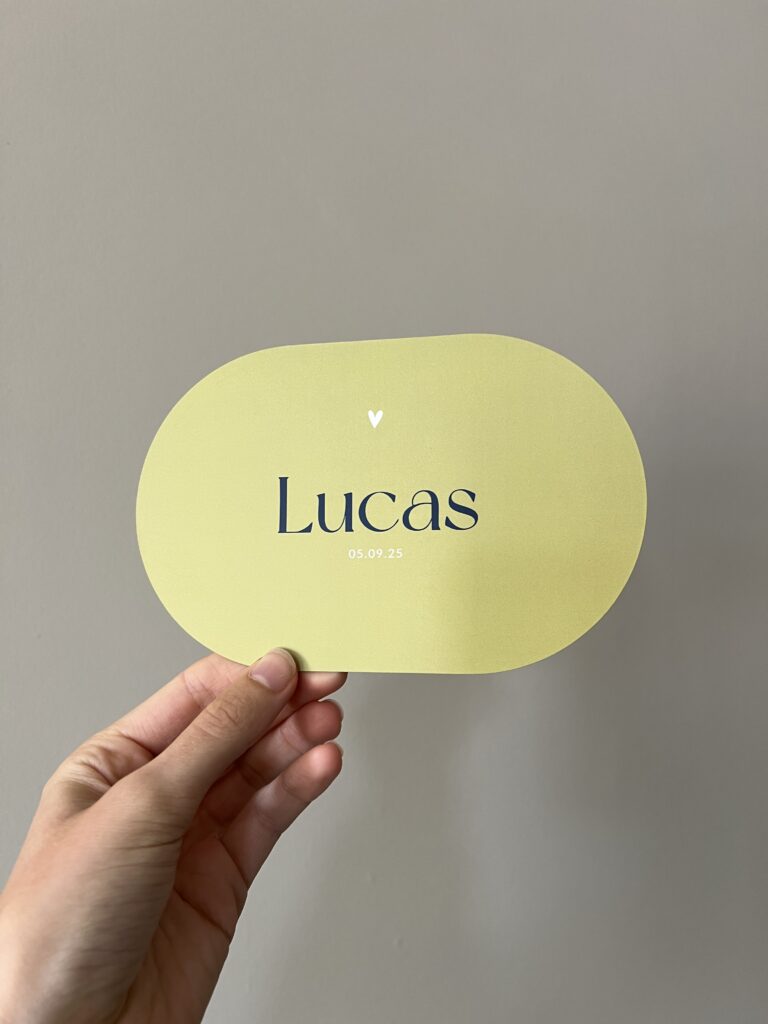 Geboortekaartje Lucas