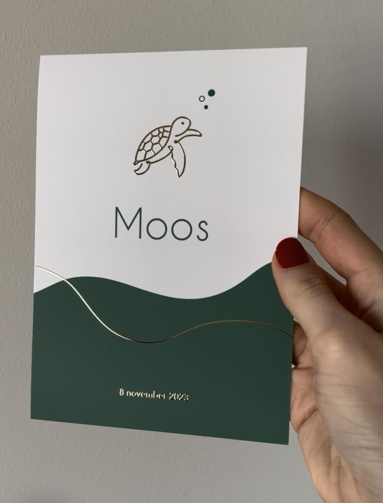 Geboortekaartje Moos